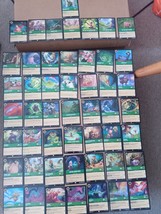 50 EMERALD Lorcana Cards No Duplicat Inkland Floodborn First Chapter Disney Mint - £8.81 GBP