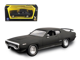 1971 Plymouth GTX Matt Black 1/43 Diecast Car Road Signature - £18.43 GBP