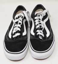 Vans Old School Skateboard Classic Womens 6 Mens 4.5 Sneakers Shoes White Black - £36.49 GBP