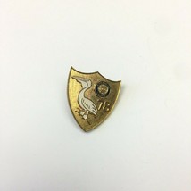 Vintage American Legion 1978 Pelican Gold Tone Pin Shield Shape Collectible - £8.12 GBP