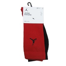 Jordan Everyday Dri-Fit Crew Socks (3 Pairs) Men&#39;s L 8-12 NEW DX9632-918 - $24.95