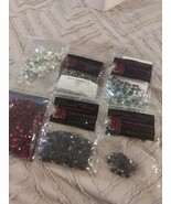 Rhinestone Flat Back Gems Crystal Glass Art Deco Lot - $23.36