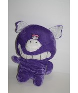A Mart Purple Thin Plush Pig 13&quot; Stuffed Piglet Big Head Smile Sewn Eye ... - $315.48 MXN