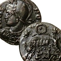 She Wolf Suckling Twins. Very Rare Ric R4! Constantine The Great. Au Roman Coin - £294.71 GBP