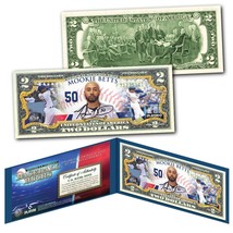 Mookie Betts Los Angeles Dodgers Baseball Bucks Mlb Player Authentic $2 Us Bill - £12.46 GBP