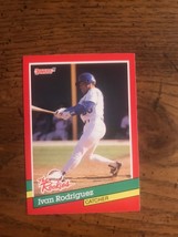 Ivan Rodriguez 1991 Donruss The Rookies Fleer Baseball Card (1028) - £2.39 GBP