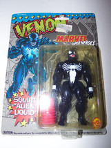 Vintage 1993 Toybiz Marvel Superheroes VENOM 5&quot; Figure Squirts Alien Liq... - $36.58