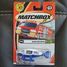 Matchbox 2002 RESCUE ROOKIES Rescue Helicopter 63/75 95255 New On Card - £6.81 GBP