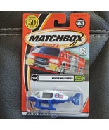 Matchbox 2002 RESCUE ROOKIES Rescue Helicopter 63/75 95255 New On Card - £6.71 GBP