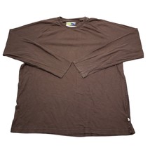 Magellan Shirt Mens XL Brown Long Sleeve Crew Neck Cotton Knit Casual T ... - €15,89 EUR
