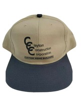 Trucker Hat Baseball Cap Adjustable Snapback Beige Navy Blue Clayton Con... - $15.15