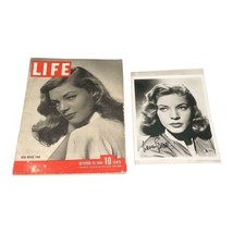 Lauren Bacall Signed Vintage Celebrity Autograph Photo Life Magazine Oct... - £241.08 GBP