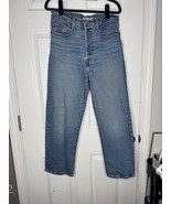 Levis Jeans Womens 30 Ribcage Straight Ankle Medium Light Wash Denim * - €25,67 EUR
