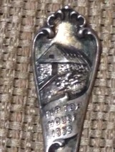 Antique Sterling Silver Souvenir Spoon Mount Washington Log Cabin Tip To... - $556.90 MXN