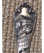 Antique Sterling Silver Souvenir Spoon Mount Washington Log Cabin Tip To... - $556.90 MXN