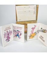 Vintage 1984 United Artists Pink Panther Ceramic Collectable Cards set of 2 - £19.77 GBP