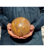 Mariam Jasper Elephant Skin Calligraphy Crystal Sphere Gemstone Ball 170mm - $418.01