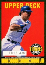 1998 Upper Deck Tape Measure Titans Gold Mike Piazza 15 Dodgers 1815/2667 - £4.71 GBP