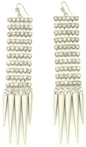 Earrings with Rhinestons on 5 Inch Drop Dangle Style Paparazzi Wives Style - $17.75