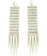 Earrings with Rhinestons on 5 Inch Drop Dangle Style Paparazzi Wives Style - $17.75