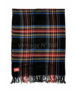 Rowlings Black/ Blue/ Red Check Plaid Baseball Ballgame Throw Blanket Gi... - $27.38 CAD