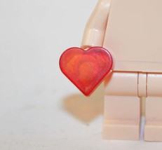 Heart Clear Red Love Construction Piece Blocks Minifigures - $1.27