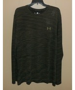 Under Armour Top Shirt Mens Small Long Sleeve Black Olive Tee New 134531... - £24.89 GBP