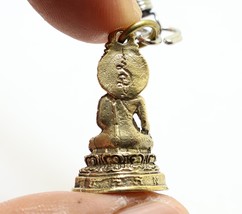 Lord Buddha Enlighten Win All Obstacles Siam Necklace Thai Real Amulet Nice Gift - £32.36 GBP