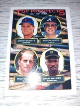1993 Topps - Top Prospects #658 Melvin Nieves, Jeromy Burnitz, Shon Walker, - $2.00