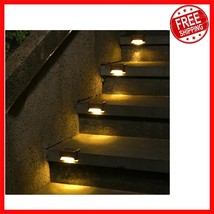 Illuminate Your Garden with 12 Solar-Powered Waterproof Deck Lights - Wa... - $27.15
