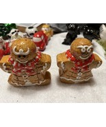 Gingerbread Holiday Christmas Salt &amp; Pepper Shakers - €17,07 EUR