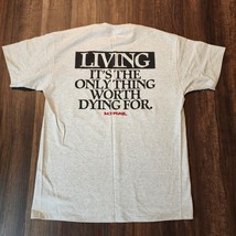 Vintage No Fear Living It&#39;s The Only Thing Worth Dying For T Shirt Men&#39;s XL - $64.34