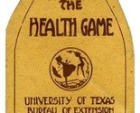 Play the Health Game 1920&#39;s Milk Bottle Shaped Paper Record University o... - $49.45