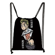 Anime Tokyo Revengers Backpack Manga Sano Manjiro Mikey Drawstring Bag Hanagaki  - £12.84 GBP