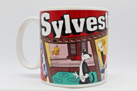 Looney Tunes 1995 Mug Sylvester The Cat Applause Ceramic Cup Bad Ole Pud... - $10.79