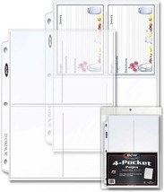 BCW Pro 4-Pocket Photo Protector Sleeves - Acid-Free / PVC Free (20 Ct) - $6.29
