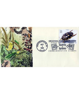 US 3354o FDC Insects, Spotted Water Beetle hand-painted Cachets ZAYIX 01... - $10.00