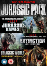 Jurassic Triple Pack DVD (2018) Ryan Merriman, Bellgardt (DIR) Cert 15 3 Discs P - £14.84 GBP