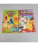 Pokemon Book Lot Greatest Battles and Kanto Handbook With a Poster Rare - $13.98