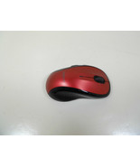 Logitech Wireless Mouse with USB Receiver Red &amp; Black Battery Powered Co... - £5.24 GBP