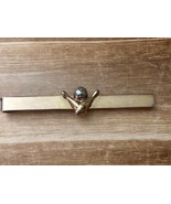 Vintage Swank Gold Tone Bowling Pins Ball Tie Clip Sports Men Bowler Jew... - $8.51