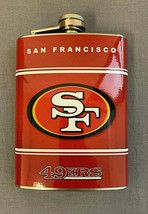 San Francisco Football 49ERS Classic Logo 8oz Stainless Steel Flask - £11.59 GBP