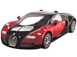 Skill 1 Model Kit Bugatti Veyron Red / Black Snap Together Model Airfix Quickbui - $27.76