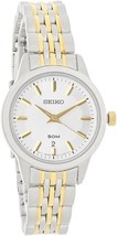 SEIKO Women Watch SUR893 Two-tone Gold Stainless Steel Japanese Quartz W... - $283.13