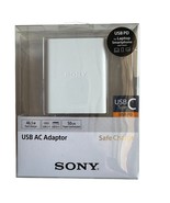 SONY 46.5W PD Fast Wall Charger USB-C USB-A CP-ADRM2 -White （39W+7.5W） - $39.59