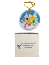 The Disney Collection 1985 Mickey Mouse Santa&#39;s Helpers Christmas Tree Ornament - £11.95 GBP
