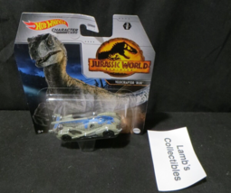 Hot Wheels Jurassic World Dominion Character Cars - Velociraptor Blue 3 ... - $19.38