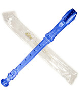 Paititi Blue Recorder 8 Holes Soprano Recorder Blue ABS Plastic Baroque ... - $12.33 CAD