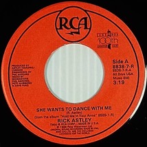 Rick Astley - She Wants To Dance With Me / (Instrumental) [7&quot; 45 rpm Sin... - $42.55 MXN