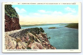 Postcard Storm King Highway Hudson River New York Northern Highlands Entrance NY - £2.89 GBP